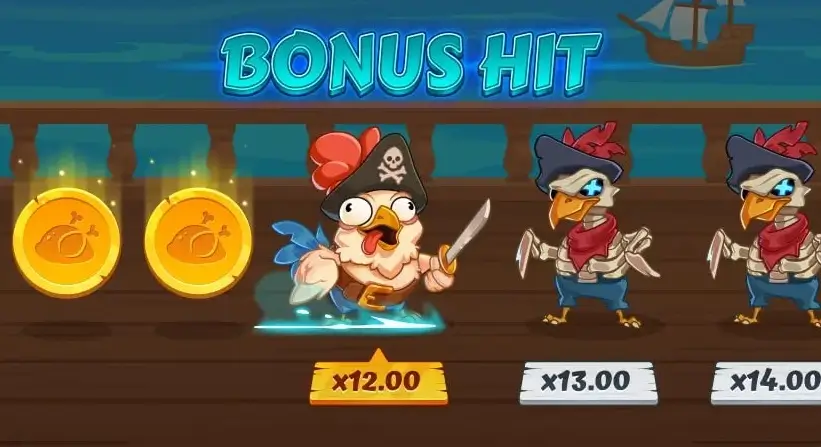Bonus hit Chicken Pirate Bonus hit Chicken Pirate