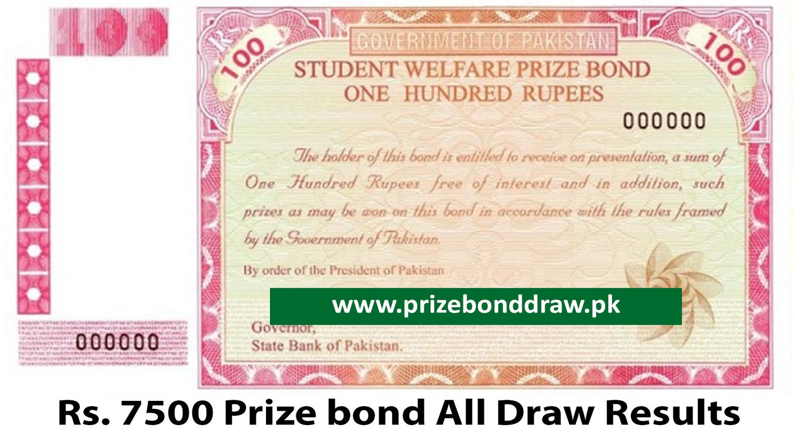 Rs. 100 Prize bond Draw 15 November 2023 Lahore List Results Prize