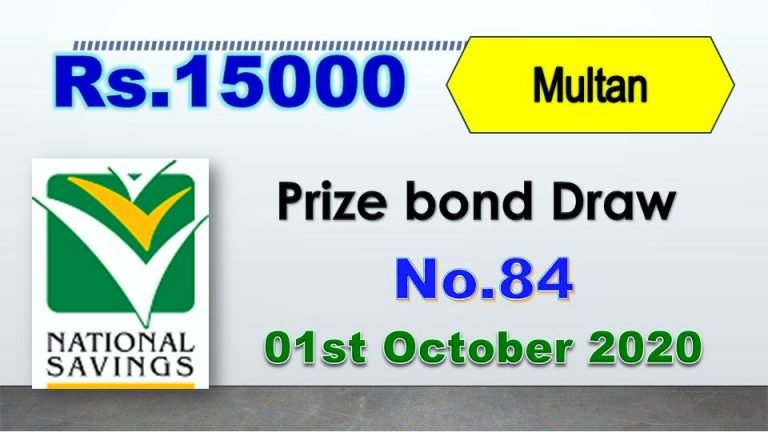 15000 Prize Bond List Draw 01 October 2020 Result