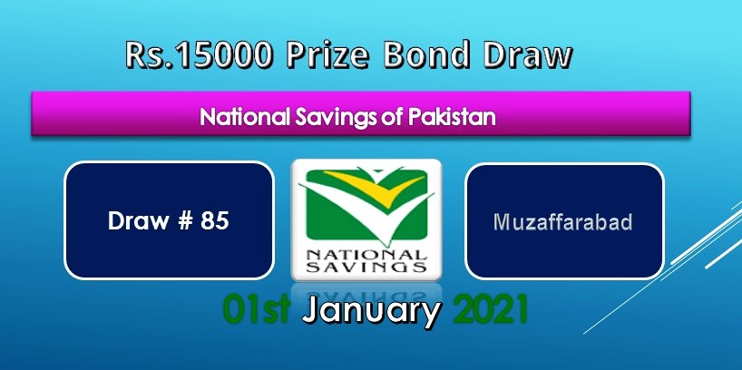 Prize bond 15000 Draw #85 Full List Result 15, January 2021