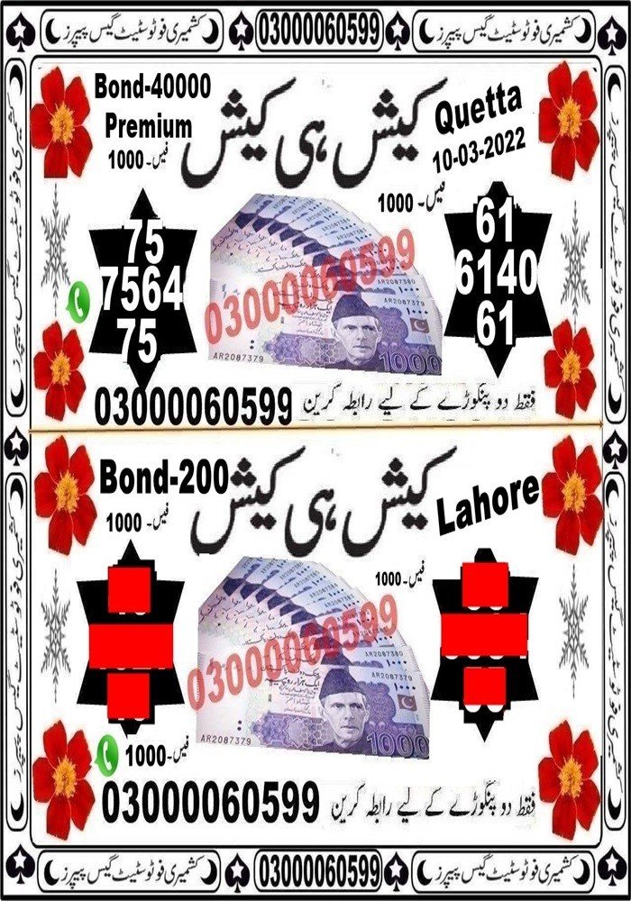 Rs 200 Prize Bond Guess Papers June 2025 11 Free 200 Prize Bond Guess Papers March 2022 (3)