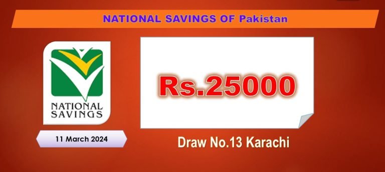 25000 premium Prize Bond List Karachi Draw 13 11 March 2024