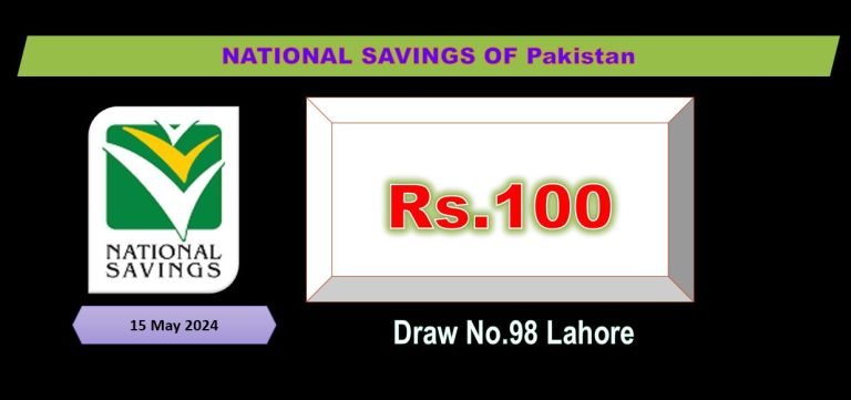 Prize Bond 100 Draw # 46 On 15-05-2024 at LAHORE