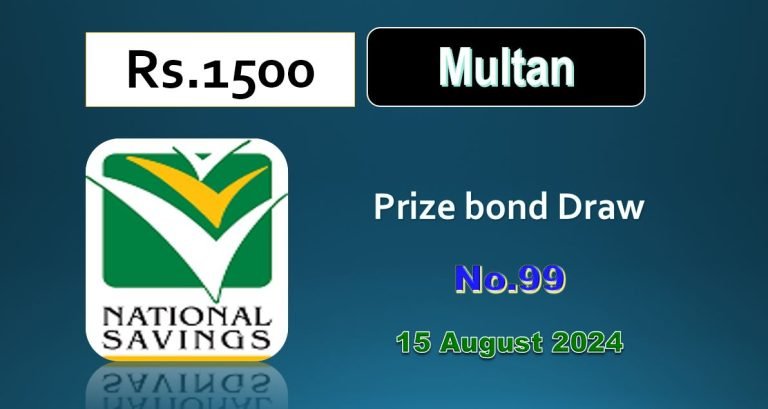 Rs. 1500 Prize bond List 15 August 2024