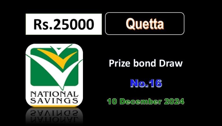 25000 Rs Premium Prize Bonds Results List 10-12-2024