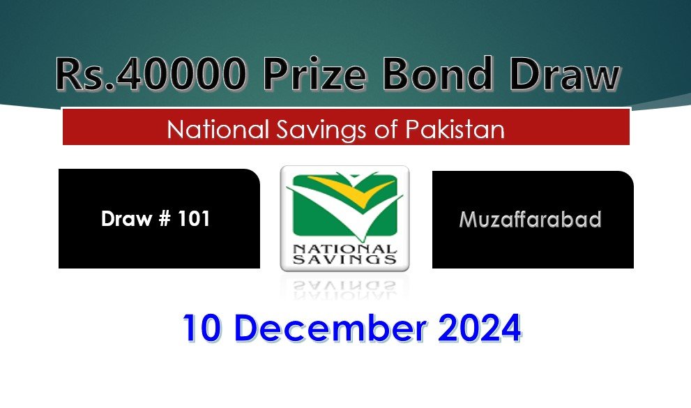 Rs. 40000 Prize bond List 10 December 2024