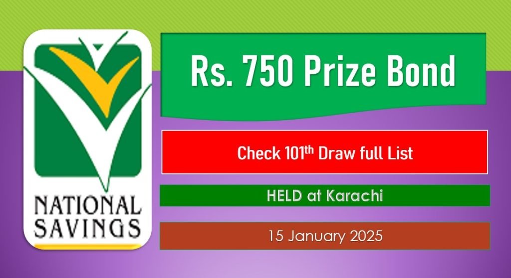 Draw 97, Rs. 750 Prize Bond List, Karachi On 15-01-2025